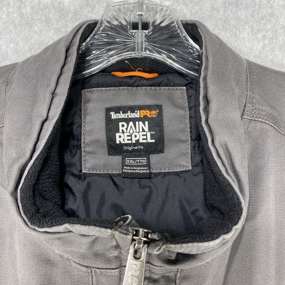 Timberland Pro Rain Repel ThermoLite Vest Men’s XXL Gray Insulated Workwear - Picture 3 of 13